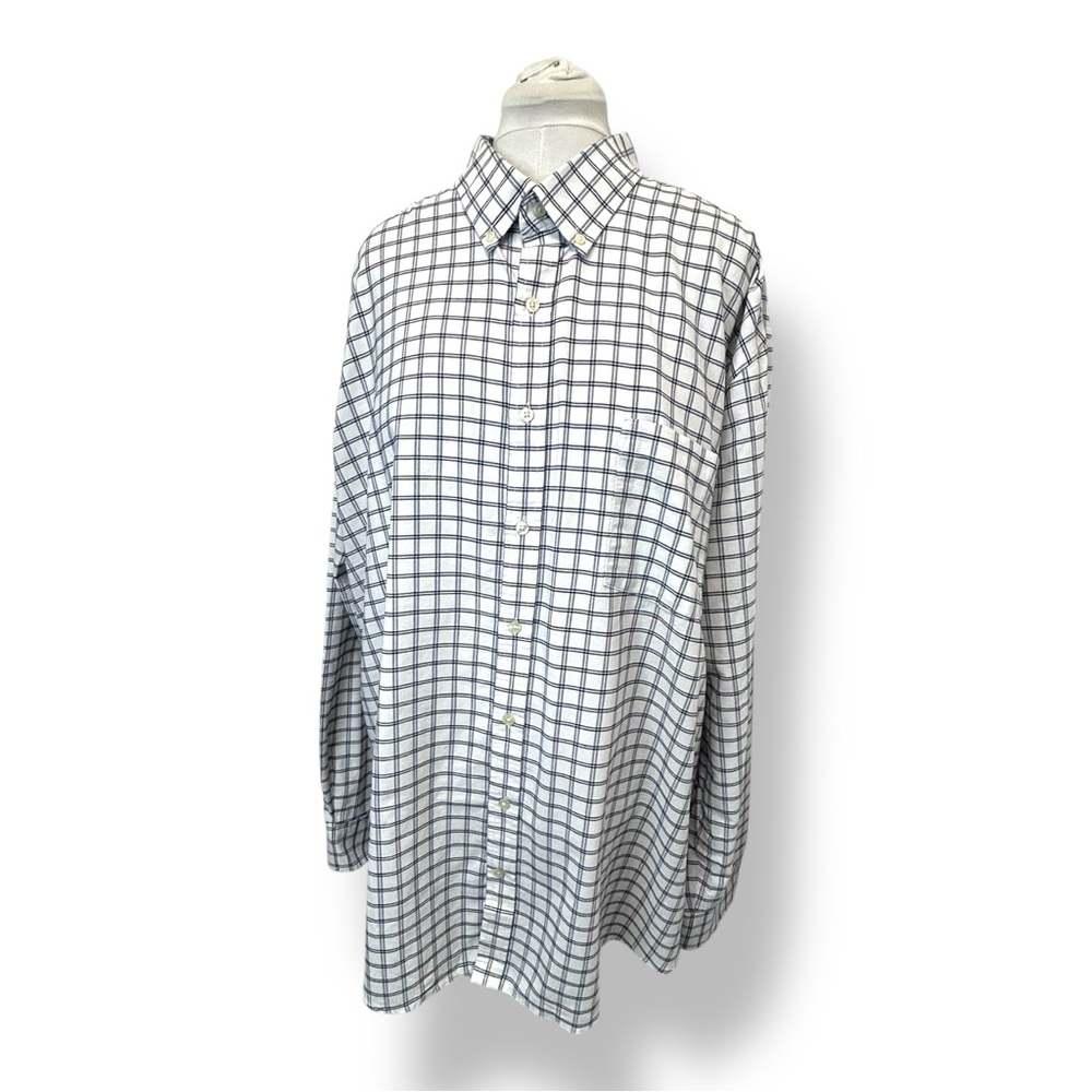 The Foundry Supply Co. Mens Button-Up Shirt 3XLT Plaid Cotton/Polyester